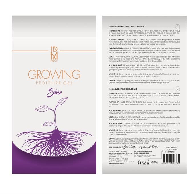 IDM GROWING PEDICURE GEL SILVER