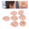 Body Piercing Model 6Pcs Simulation Silicone Body Part Piercing Practice Kit, Ear Eye Nose Mouth Tongue and Belly Button Model for Novice Piercer, Soft Model Body Part Displays Set view 4