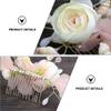 BIUDECO Flower Hair Comb for Bride Elegant Wedding Hair Insert Comb with Floral Design for Special Occasions Bridal Accessory view 3