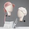 Wall Mounted Mannequin Head Stand - Wood Wig Stand, for Wig/Hat Display & Jewelry Making, Head Height 26cm/10.24in, Head Circumference 54cm/21.26in, 3 Screws Included + Spare, Home/Salon/Shop view 4