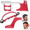 Beard Shaping Tool Kit, Beard Styling Cutting Hairline Grooming, Beard Template Set, Beard Shaping Styling And Haircut Tools For Me, Red view 4