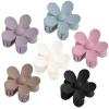 6PCS Hair Clips Set: Matte Large Claw Clips, Cute Daisy Hair Accessories, Non-Slip Strong Hold for Thick/Thin Hair, Christmas Gift for Girls, Oliver Green view 1