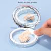 3g Empty Powder Box, Refillable Loose Portable Makeup Setting Blush Case Container with Puff Holder Compact Slim Mirror and Elasticated Net Sifter Mini No Leaks Set view 2
