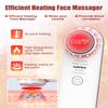 Electric Face Massager, Portable Hot and Cold Facial Massage Tools for Skin Care, Heating and Cooling Device with Multi-Color and Vibration, Deep Cleansing Tool with Base, Gifts for Women (White) view 2