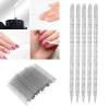 100pcs Nail Care Cuticle Pusher Dead Skin Removal Manicure Pedicure Cuticle Cleaning Sticks, Disposable Nail Stick Cuticle Pusher for Fingernail, Cleaning Cuticle Wholesale Business (Black) view 4