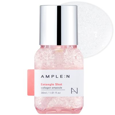 Entangle Shot Collagen Serum  Korean Anti Aging and Lifting Serum with 300DA Low Molecular Collagen  Elasticity & Moisture Plumping Care with Jelly-like Capsules to Restore Softness, 1.01 fl.oz.