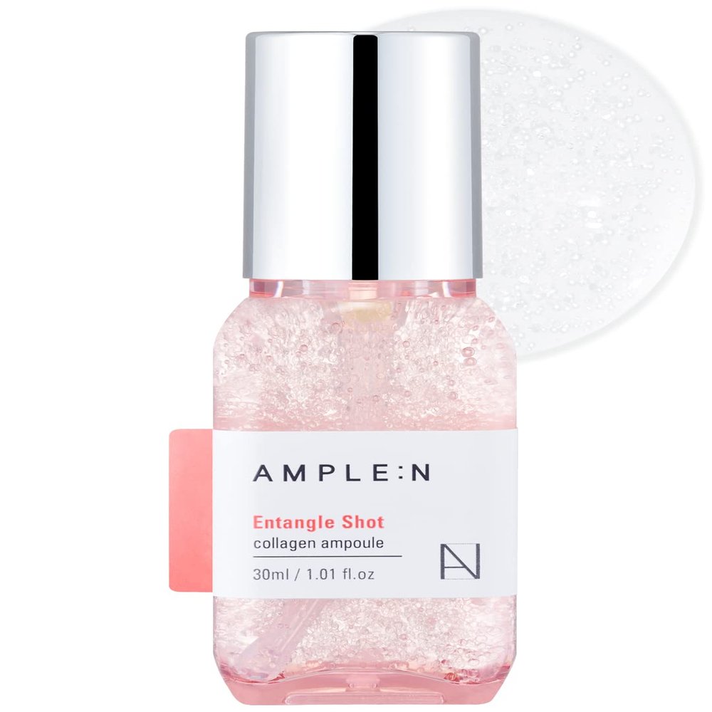 Entangle Shot Collagen Serum  Korean Anti Aging and Lifting Serum with 300DA Low Molecular Collagen  Elasticity & Moisture Plumping Care with Jelly-like Capsules to Restore Softness, 1.01 fl.oz.