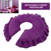 FILFEEL U Shaped Neck Support Cushion, Soft Face Pillow Cushion, SPA Salon Massage Bed U Shape Detachable Face Pillow, Travel Flight Neck Pad (U-Shaped Pillow-) view 2