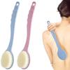 Back Scrubber for Shower with Handle, 2 PCS Bath Brush Stiff Bristles, Anti Slip, Body Exfoliator for Bath, Backbrush for Shower Men & Women view 1