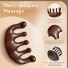 Cureder Wooden Scalp Massager - Handmade 100% Natural Green Sandalwood Wide Tooth Combs - Wood Massage Comb & Sandalwood Comb for Luxurious Hair Care view 4