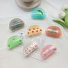 Cherry Hair Clips,Cellulose Acetate Hair Clips,Small Claw Clips for Girl,Hair Accessories,Pack of 2 view 3