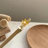 1pcs 5.9inch Rabithenn Kapok Flower Hairpin Pearl Hair Fork Stick Chinese Hair Sticks Wooden Hair Flower Decor with Tassel Wooden Handmade Hair Accessories for Women Girls Long Hair (Kapok) view 1