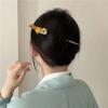 1pcs 5.9inch Rabithenn Kapok Flower Hairpin Pearl Hair Fork Stick Chinese Hair Sticks Wooden Hair Flower Decor with Tassel Wooden Handmade Hair Accessories for Women Girls Long Hair (Kapok) view 3