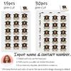 Custom Temporary Tattoo for Graduation 2024 Grad Star Fake Realistic Tattoos with Funny Face Ceremony Celebration Decors-15pcs view 2