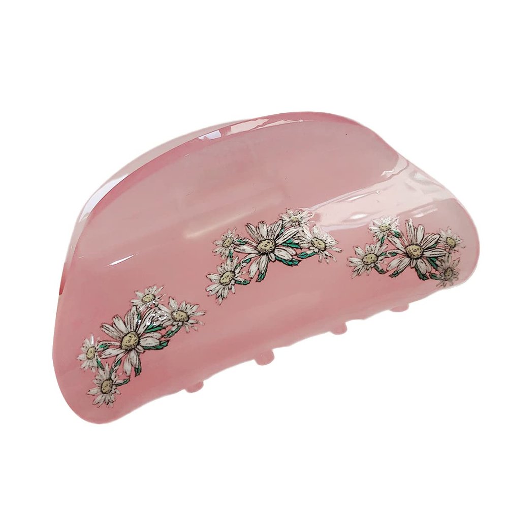 Daisy Hair Clips,Cellulose Acetate Hair Clips,Small Claw Clips for Girl,Hair Accessories,Pack of 2