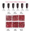 Beadsland 7200pcs Flatback Rhinestones,Red Rhinestone Nail Gems Round Crystal Rhinestones for Crafts,Mixed 6 Sizes with Wax Pencil Kit, SS3-SS10,Siam view 4