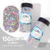 Craft Glitter, 380g Nail Glitter Powder 10 Jars Glitter with Tools,AARDWO Vibrant Multi-Purpose Glitter for Body,Eyeshadow,Cosmetic,Nail Arts,Crafts,Decoration,DIY(Star&Moon Shape, Silver) view 2