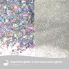 Craft Glitter, 380g Nail Glitter Powder 10 Jars Glitter with Tools,AARDWO Vibrant Multi-Purpose Glitter for Body,Eyeshadow,Cosmetic,Nail Arts,Crafts,Decoration,DIY(Star&Moon Shape, Silver) view 3