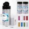 Craft Glitter, 380g Nail Glitter Powder 10 Jars Glitter with Tools,AARDWO Vibrant Multi-Purpose Glitter for Body,Eyeshadow,Cosmetic,Nail Arts,Crafts,Decoration,DIY(Star&Moon Shape, Silver) view 4