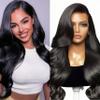 22inch 13x6 Body Wave Lace Front Wigs Human Hair for Black Women 180% Density HD Transparent Lace Frontal Wigs Human Hair Pre Plucked with Baby Hair natural Glueless Brazilian Virgin Hair Wigs view 1