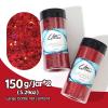 Craft Glitter, 380g Nail Glitter Powder 10 Jars Glitter with Tools,AARDWO Vibrant Multi-Purpose Glitter for Body,Eyeshadow,Cosmetic,Nail Arts,Crafts,Decoration,DIY(Star&Moon Shape, Red) view 2