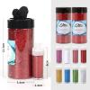 Craft Glitter, 380g Nail Glitter Powder 10 Jars Glitter with Tools,AARDWO Vibrant Multi-Purpose Glitter for Body,Eyeshadow,Cosmetic,Nail Arts,Crafts,Decoration,DIY(Star&Moon Shape, Red) view 4