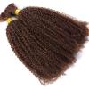 10inch Kinky Curly Bulk Hair For Braiding Human Hair 1Bundle 4B 4C Virgin Hair Bulk Micro Braids Weaving Extensions Human Hair No Weft 4# Brown Bulk Braids No Attachment 100g/Bundle view 1