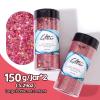 Craft Glitter, 380g Nail Glitter Powder 10 Jars Glitter with Tools,AARDWO Vibrant Multi-Purpose Glitter for Body,Eyeshadow,Cosmetic,Nail Arts,Crafts,Decoration,DIY(Star&Moon Shape, Pink) view 2