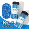 Craft Glitter, 380g Nail Glitter Powder 10 Jars Glitter with Tools,AARDWO Vibrant Multi-Purpose Glitter for Body,Eyeshadow,Cosmetic,Nail Arts,Crafts,Decoration,DIY(Star&Moon Shape, Blue) view 2
