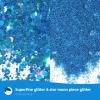 Craft Glitter, 380g Nail Glitter Powder 10 Jars Glitter with Tools,AARDWO Vibrant Multi-Purpose Glitter for Body,Eyeshadow,Cosmetic,Nail Arts,Crafts,Decoration,DIY(Star&Moon Shape, Blue) view 3