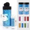 Craft Glitter, 380g Nail Glitter Powder 10 Jars Glitter with Tools,AARDWO Vibrant Multi-Purpose Glitter for Body,Eyeshadow,Cosmetic,Nail Arts,Crafts,Decoration,DIY(Star&Moon Shape, Blue) view 4