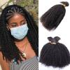 10inch Kinky Curly Bulk Hair For Braiding Human Hair 1Bundle 4B 4C Virgin Hair Bulk Micro Braids Weaving Extensions Human Hair No Weft Natural Black Bulk Braids No Attachment 100g/Bundle view 1