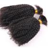 10inch Kinky Curly Bulk Hair For Braiding Human Hair 1Bundle 4B 4C Virgin Hair Bulk Micro Braids Weaving Extensions Human Hair No Weft Natural Black Bulk Braids No Attachment 100g/Bundle view 3