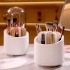 AKSHVA 360 Rotating Makeup Brush Storage Tube - Dustproof Eyeshadow Brush Bucket - Cosmetic Organizer Vanity Shelf - Desktop Pen Holder Box Basket SkyBlue(360rotatable/withlid) view 3