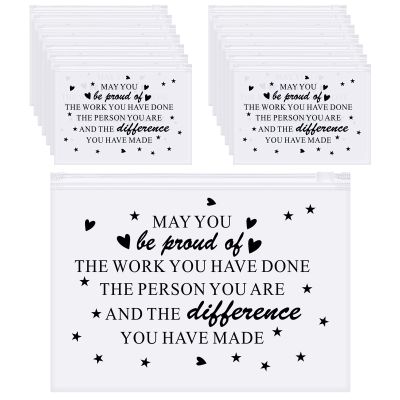 Sotiff 60 Pcs Inspirational Gifts for Women Bulk EVA Cosmetic Makeup Bags Cute Cna Gift Empowering for Staff Appreciation Day Thank You for Teacher Nurse Employee Programmer(Proud,8 x 6 Inch)
