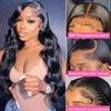 13x4 Body Wave Lace Front Wigs for Black Women 16inch Transparent HD Lace Front Wigs Human Hair Pre Plucked with Baby Hair 180 Density Brazilian Virgin Glueless Human Hair Wigs (Natural Color) view 3