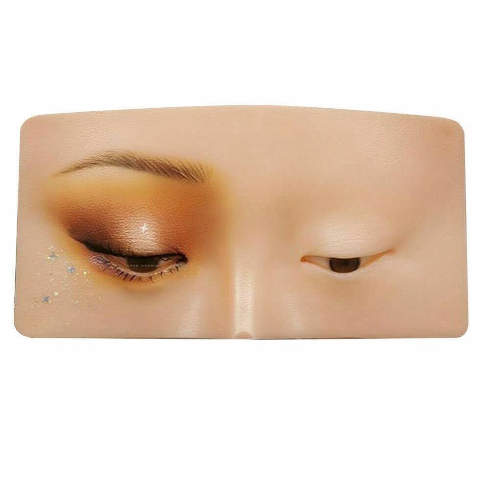 errorpot Makeup Practice Board The Perfect Aid to Practicing Makeup Silicone Face Eye Makeup Practice Board Pad Bionic Skin for Makeup
