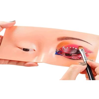 errorpot The Perfect Aid to Practicing Makeup Face Makeup Mannequin Silicone Practice, Makeup Practice Board Eyes, for Makeup Practice Training