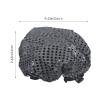FRCOLOR Cute Waterproof Shower Cap for Women Hair Dry Swim Cap Reusable Scrub Hat Large Bonnet for Men view 2