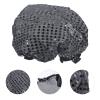 FRCOLOR Cute Waterproof Shower Cap for Women Hair Dry Swim Cap Reusable Scrub Hat Large Bonnet for Men view 3