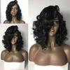Loose Wave Bob Human Hair Wigs for Black Women 13x6 Side Part Lace Front Wig Short Bob Wavy Brazilian Remy Human Hair Wig HD Transparent Lace Front Glueless Wigs 150% Density 8inch view 1