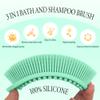 3 Pack Silicone Body Scrubber, Exfoliating Body Scrubber Fit for Sensitive and All Kinds of Skin, Soft Silicone Loofah, Clean and Sanitary Rapid Foaming view 2