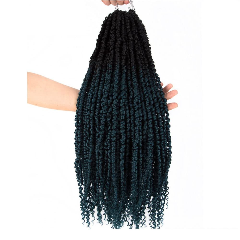 Afro Kinky Curly Twist Crochet Hair 24 Inch Ombre Brown Long Synthetic Hair Crochet Braids Natural Hair Extensions
