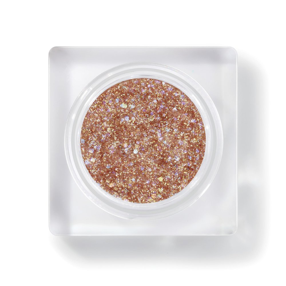 Glint Glitter Gel (Rum N Sugar, 0.13oz) - Multi-Use Body Makeup for Eyes, Cheeks, Body, and Hair by LG Beauty. Rich Pigment, Long-Lasting Sparkle/Glitter for Party, Festival.