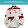 Christmas Barber Cape - Salon Hair Cutting Cape for Women,Men,Kids,Adults,Haircut Cape with Adjustable Elastic Neckline Stylist Cape Gown Accessories Retro Plaid Reindeer Snowflake Tree Xmas Ball view 4