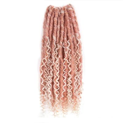 18 Inch Crochet Braids Hair Synthetic Braiding Hair Extension 120G/Pack Afro Hairstyles Dreadlock Brown Fiber