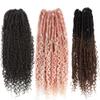 18 Inch Crochet Braids Hair Synthetic Braiding Hair Extension 120G/Pack Afro Hairstyles Dreadlock Brown Fiber view 2