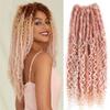 18 Inch Crochet Braids Hair Synthetic Braiding Hair Extension 120G/Pack Afro Hairstyles Dreadlock Brown Fiber view 4