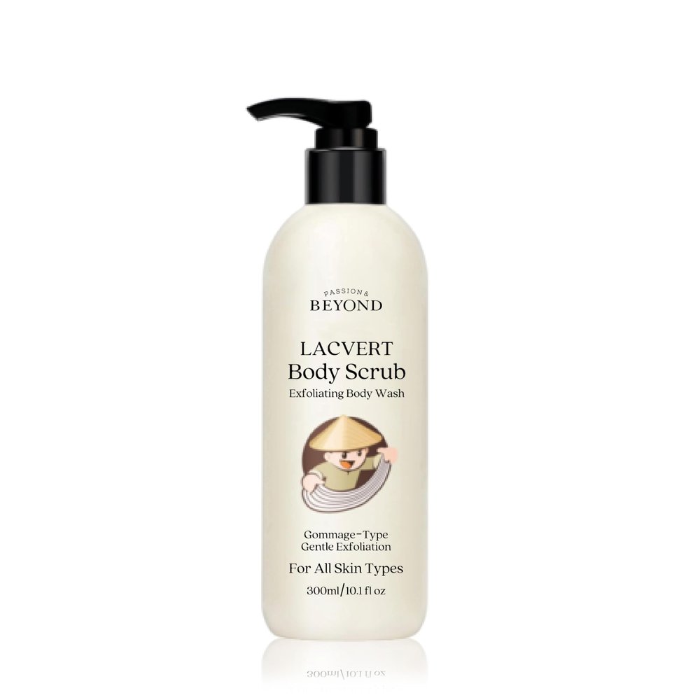 BEYOND Lacvert Body Scrub Peeling Gel (Original, 10.1fl oz) - Body Wash & Shower Gel for Gentle Exfoliation & Home Spa. Korean Daily Skin Care. Gommage-Type for Smooth,