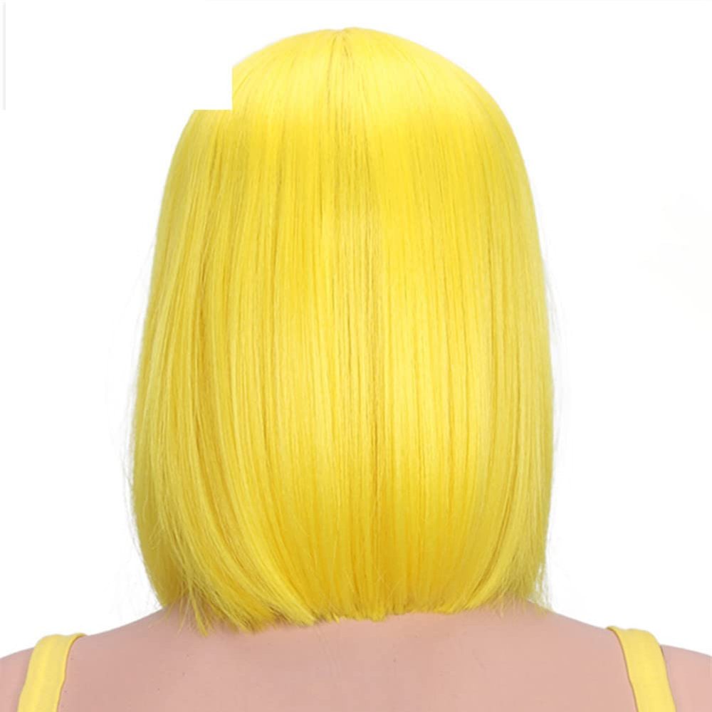 10 Inch Bob Wigs Straight Hair Lace Wigs For Women Cosplay Wigs Heat Resistant Synthetic Hair